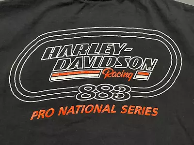 Vintage Harley Davidson Racing 883 T-Shirt Pro National Series Biker Motorcycle • $49.99