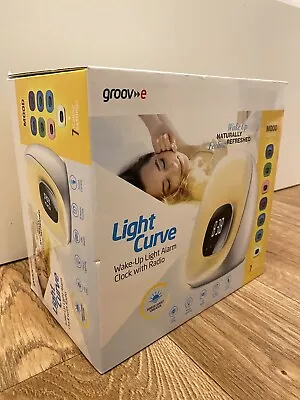 Groove Light Curve Alarm Clock - Mood Light FM Radio • £19.99