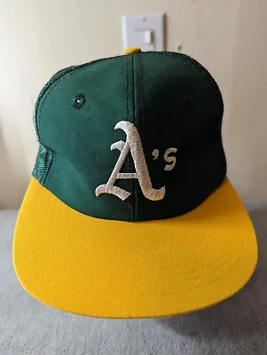 Vintage Oakland A's Hat Grosscap Baseball Cap MLB Snapback • $9.99