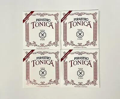 Pirastro Tonica Violin String Set - 4/4 Size Ball-end E. Free Shipping • $29.90