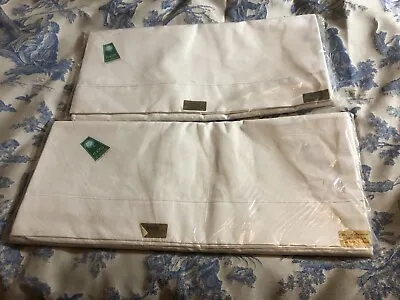 Two UNUSED METIS Linen French Vintage White Fleur Bleue • $62.24