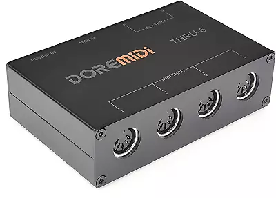 MIDI Thru 6 Box USB MIDI Interface 1-In 6-Out MIDI Thru Box MIDI Splitter • $76.66