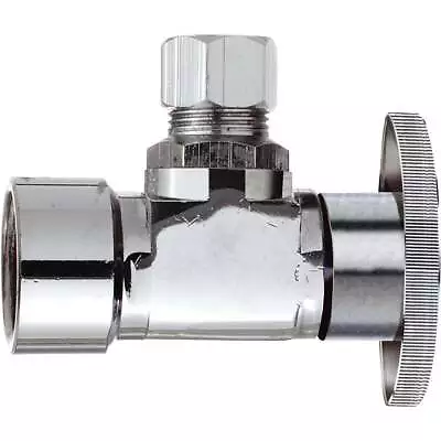 Do It 1/2 In. FIP X 3/8 In. OD Quarter Turn Angle Valve 456401 Pack Of 6 SIM • $54.22