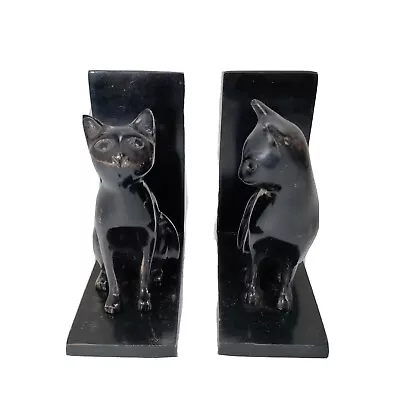 Black Cat Bookends Metal India • $99.98