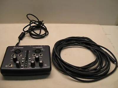 M-Audio M-Track 2 Ch USB Audio & MIDI Professional Interface  W 20' Cable • $25.12