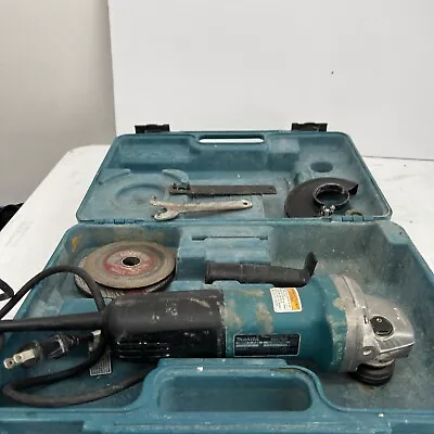 Makita 4-1/2  Inch Electric Angle Grinder W/Extra Handle Blade Nut Wrench 9557NB • $65