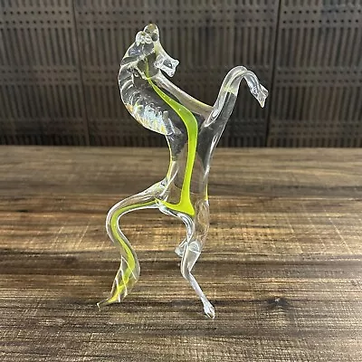 Vintage Hand Blown Glass Horse Sculpture • $44.98