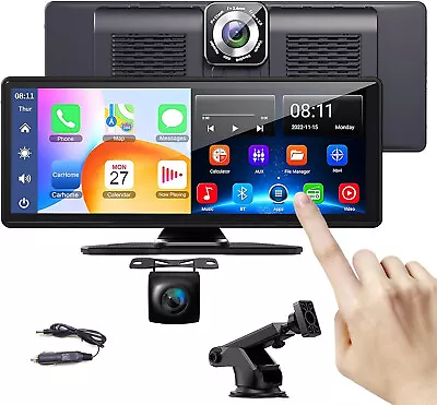 10.26  Portable Touch Screen Wireless Apple Carplay Car Stereo Android Auto MP5 • $89.90