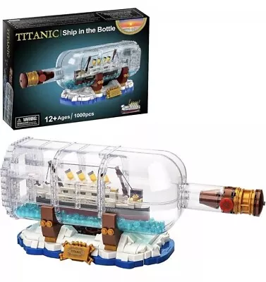 Allupal Titanic Ship In A Bottle Creator Expert Building Kit Collectible Model • $55