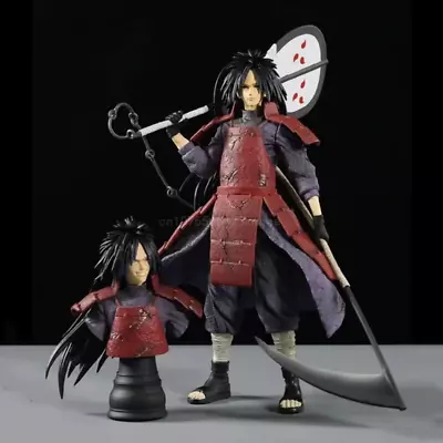 Uchiha Madara Naruto Anime Figure Senju Hashirama Figurine 27Cm PVC • $69.50