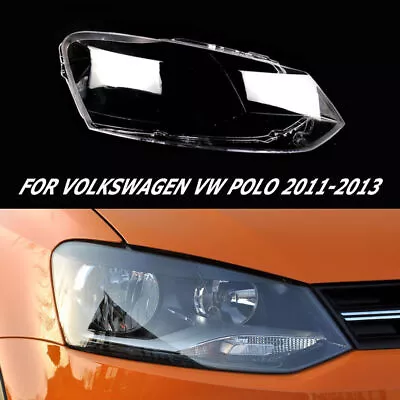 For Volkswagen VW Polo 2011-2013 Right Headlight Lens Cover Clear Shell Mask • $64.74