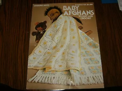Crochet & Knit Baby Afghans Pattern Leaflet • $1.75