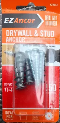 (4Pk) E-Z Ancor 29503 Drywall And Stud Anchor • $7.98