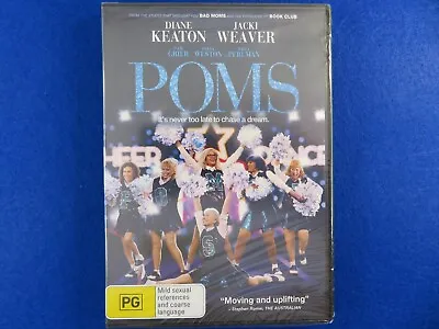 Poms - Brand New - Diane Keaton - DVD - Region 4 - Fast Postage !! • $10.79