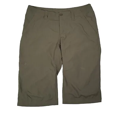 The North Face Cargo Shorts Walking Women's Size 10 3/4 Length Hiking Camping • £24.99