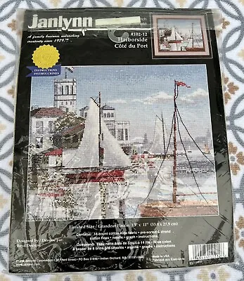 Janlynn Counted Cross Stitch Kit Harborside #102-12 MADE IN USA Tapestry Kit • £17.99