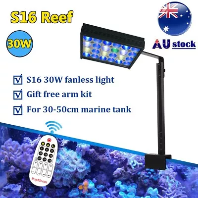 PopBloom S16 Led Aquarium Light For Marine Reef Coral Saltwater Nano Fish Tank • $99