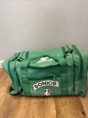 Vintage RARE Seattle SuperSonics Starter Duffel Bag 90s Green NBA Basketball • $99.99