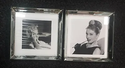 £28.99 • Buy Audrey Hepburn & Marilyn Monroe Vintage Glass Framed Pictures