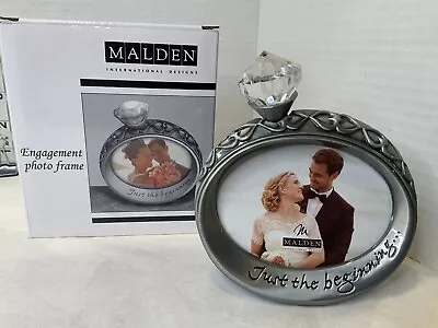 Malden Picture Frame Wedding Engagement Diamond Ring Bling Just The Beginning • $12.98