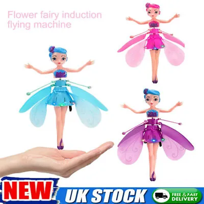 Flying Fairy Princess Dolls Xmas Gift Infrared Induction Control Toy For Kids • £7.39