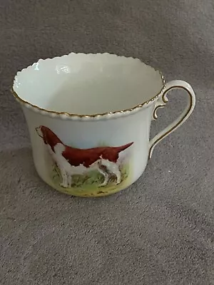 £18 • Buy  antique Welsh Springer Spaniel Dog Hand Painted Royal Crown Derby Cup J. Barlow
