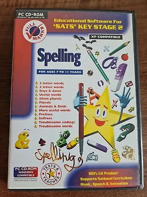 Full Marks Sats Keystage 2 Spelling CD-ROM Education Great Condition • £3.59