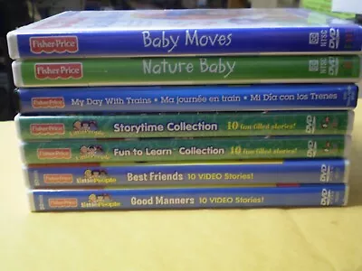 (7) Fisher-Price Children's Learning Educational DVD Lot: Nature Baby  Trains • $14.95