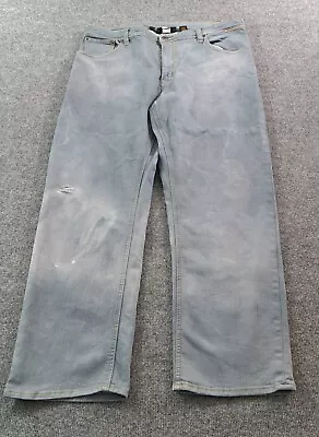 Marmot Pipeline Mens Jeans Size 38x29 Distressed Light Blue  • $16.43