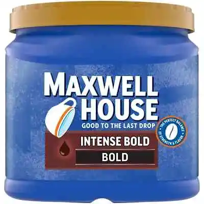 Maxwell House Intense Bold Dark Roast Ground Coffee 26.7 Oz Canister • $11.99