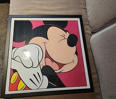 Mickey Mouse Framed Print 18.5 X18.5  Published By Walt Disney Art Classics • $65