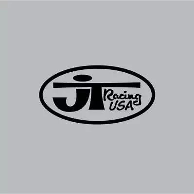 JT Racing - OVAL - Black & Clear Decal - Old School BMX • $11