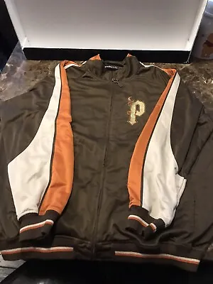 Pelle Pelle Marc Buchanan Jacket Orange And Brown Authentic Size Mens L Rare • $87.96