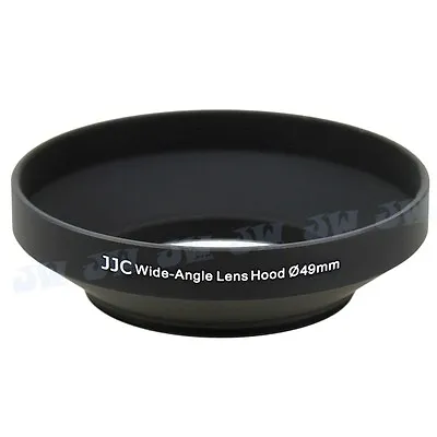 $18.66 • Buy JJC 49mm Metal Lens Hood Shade Screw-in For Canon Sony Pentax Wide Angle Lenses
