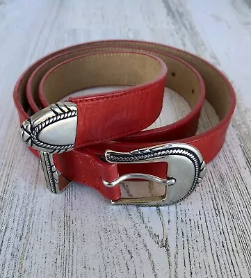 Vintage Women’s Billy Belts Genuine Leather Western Southwest Red Belt Size SM • $25