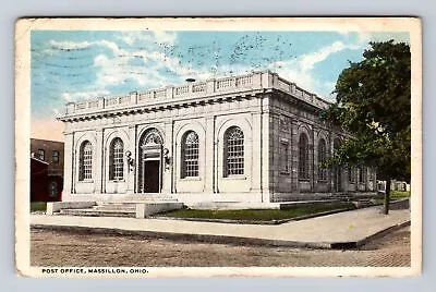 Massillon OH-Ohio Post Office Antique Vintage C1915 Souvenir Postcard • $7.99