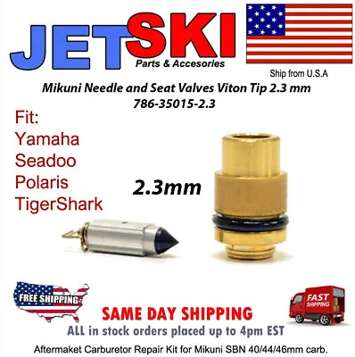 Mikuni Sbn 2.3 Needle And Seat 38 44 Super Yamaha Kawasaki Polaris Seadoo • $14.49