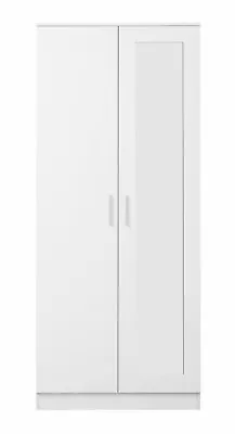 REFLECT High Gloss White & Matt White - Bedroom Furniture Wardrobe Chest Bedside • £167.39