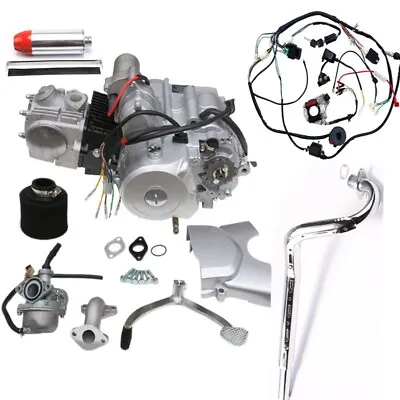 125cc 3+1 Semi Auto + Reverse Engine Motor Kit PIT QUAD DIRT BIKE ATV DUNE BUGGY • $468.66