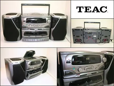 TEAC PC-D900 CD Radio Cassette Boombox Detachable Speakers • $70