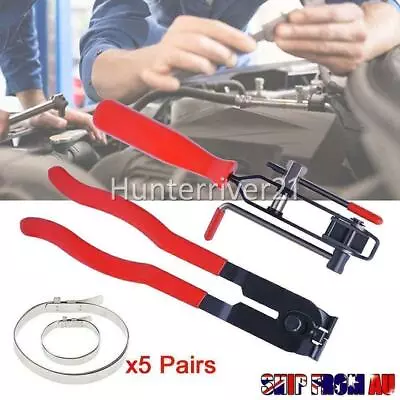 2Pc CV Joint Clamp Banding Tool Ear Type Boot Clamp Pliers & 5 Set Of Clamps • $26.99
