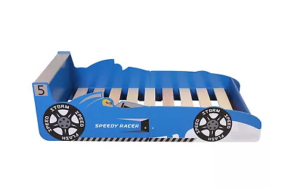 Toddler Bed Race Cars Speed Kids Junior Bed With Luxury Foam Mattress Made In UK • £86.15