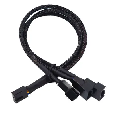 4 Pin / 3 Pin PWM Fan Y Splitter Cable / Lead. 1 To 3. 26cm Extension. CPU. UK • £3.30