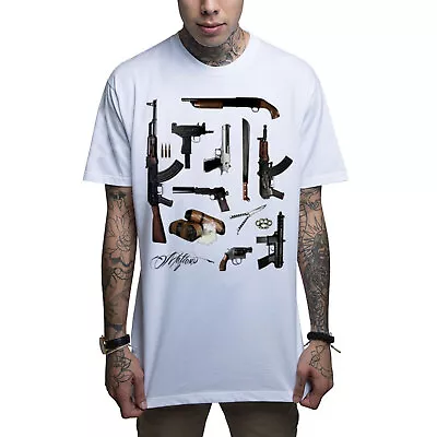 Mafioso Men's Lineup White Short Sleeve T Shirt Clothing Apparel Tattoo Skull... • $26.24