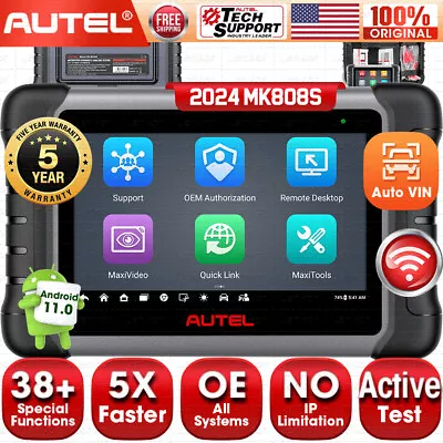 Autel MaxiCOM MK808S MX808S PRO Car Full System Diagnostic Scanner Bidirectional • $467