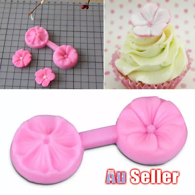 Silicone Silicon Flower Petal Flower Veiner Cake Fondant Sugarcraft Mould Mold • $5.79