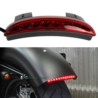 Custom Motorcycle Fender Chopped 12V LED Brake Stop Tail Light For Harley Bobber • $16.97