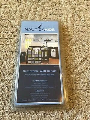 $9.98 • Buy NWT Nautica Zachary Collection Nursery Wall Appliqués Sailboats Fish
