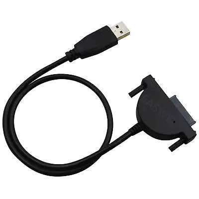 USB 3.0 To Mini Sata II 7+6 13Pin Drive Slimline ROM DVD CD Laptop Cable • $7.05