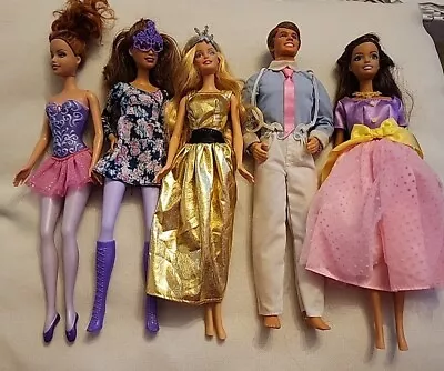 Lot Of 5 Vintage Mattel Barbie Dolls • $27.99